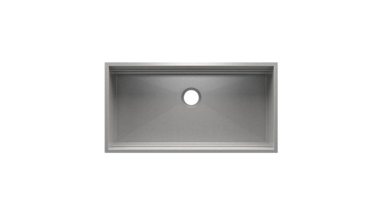 Home Refinements by Julien 005501 Smartstation Sink Reveal Undermount Single 36X17X10 - Brushed Stainless Steel