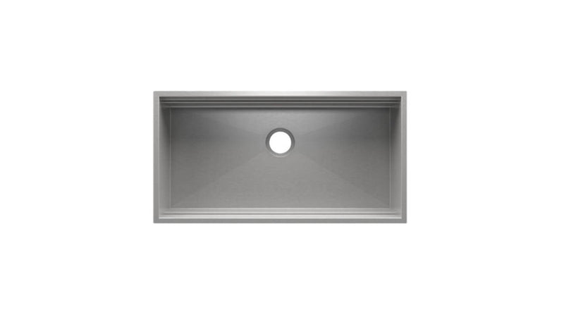 Home Refinements by Julien 005501 Smartstation Sink Reveal Undermount Single 36X17X10 - Brushed Stainless Steel