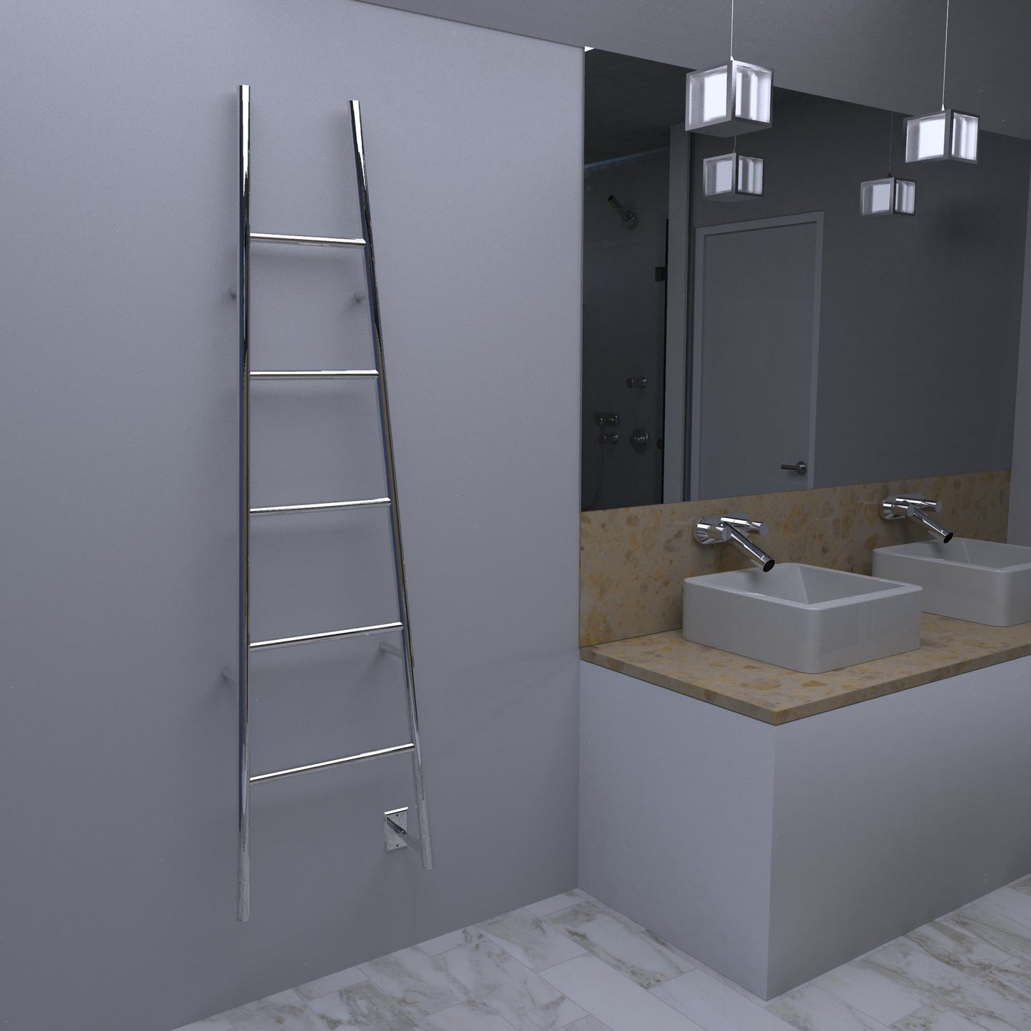 Amba AS Jeeves Model A Ladder 5 Bar Hardwired Drying Rack