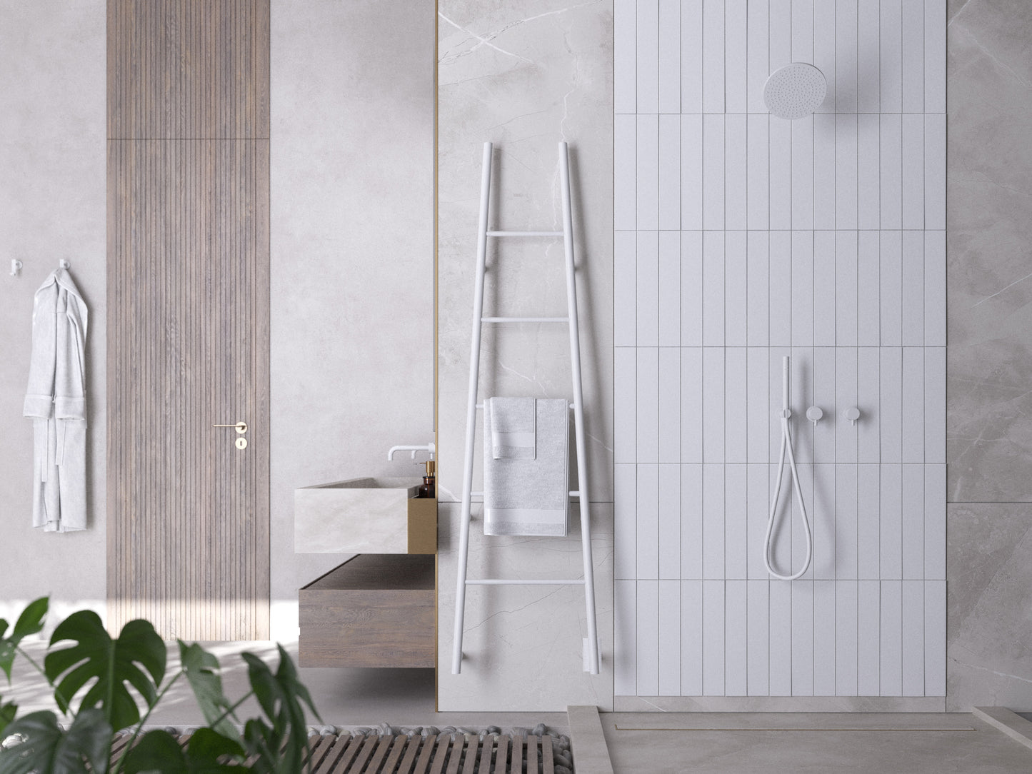 Amba AS Jeeves Model A Ladder 5 Bar Hardwired Drying Rack