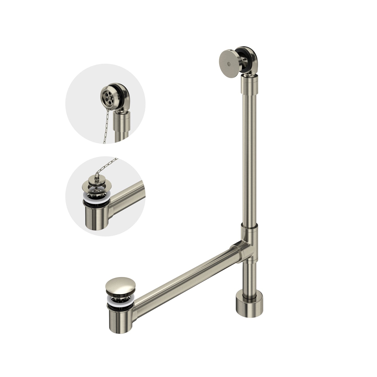 Victoria + Albert K-50-BN Freestanding Victoria + Albert Bathtub Drain For Above-Floor Installation Box - Parent