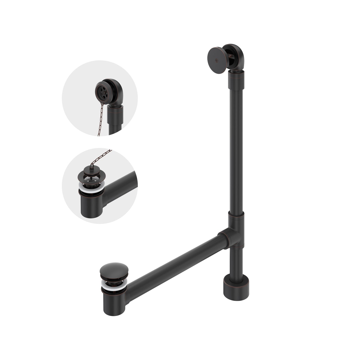 Victoria + Albert K-50 Freestanding Victoria + Albert Bathtub Drain For Above-Floor Installation Box