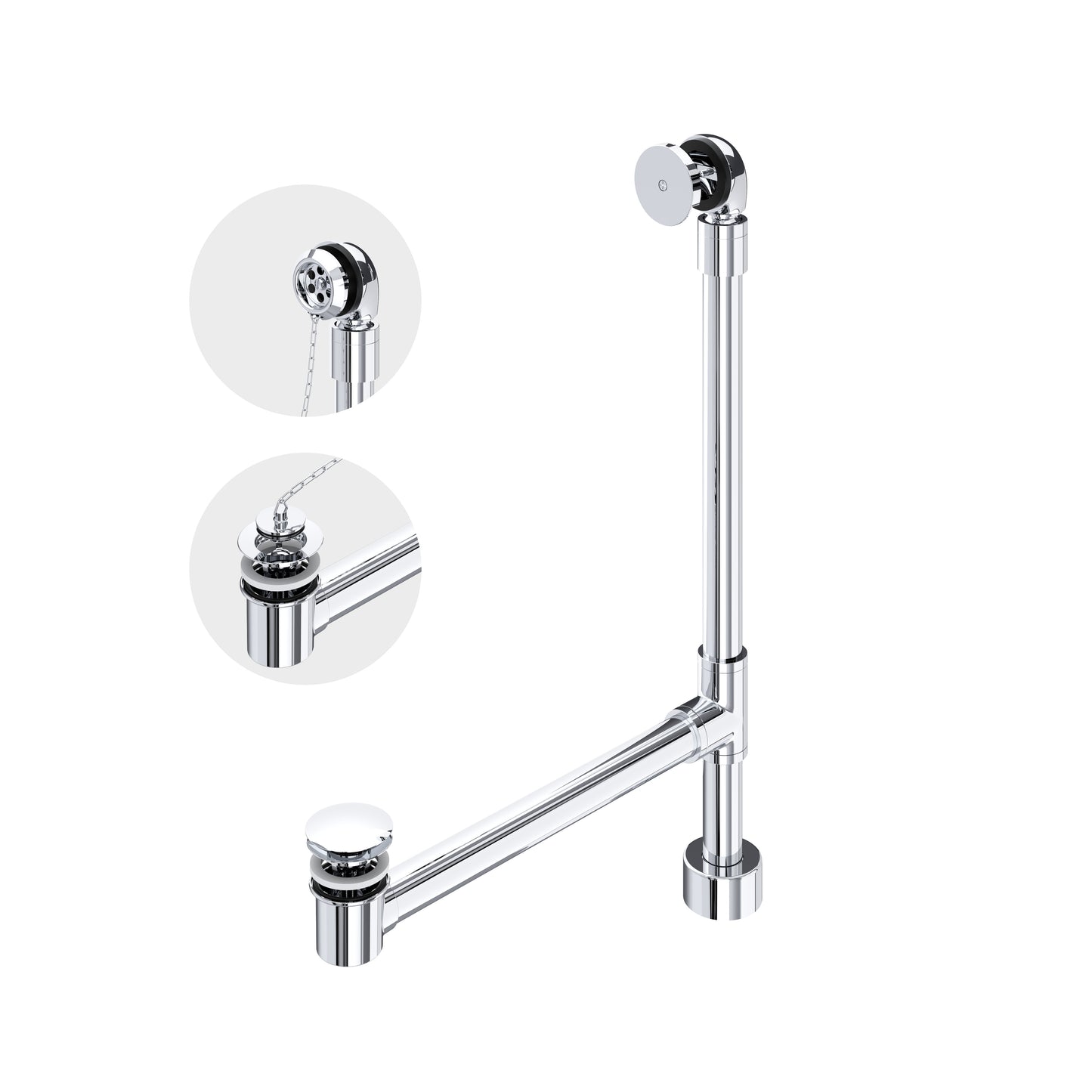 Victoria + Albert K-50 Freestanding Victoria + Albert Bathtub Drain For Above-Floor Installation Box