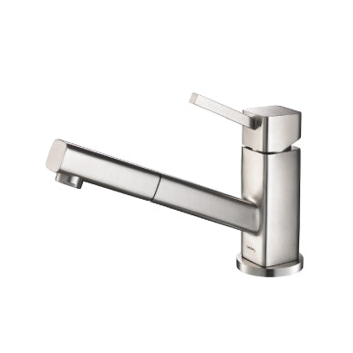 Flusso K.1000 Smallie - Stainless Steel Kitchen Faucet With Pull Out