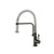 Flusso K.1200 Caso - Semi-Professional Dual Spray Stainless Steel Kitchen Faucet With Pull Out