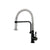 Flusso K.1200 Caso - Semi-Professional Dual Spray Stainless Steel Kitchen Faucet With Pull Out