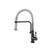 Flusso K.1200 Caso - Semi-Professional Dual Spray Stainless Steel Kitchen Faucet With Pull Out