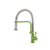 Flusso K.1200 Caso - Semi-Professional Dual Spray Stainless Steel Kitchen Faucet With Pull Out