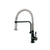 Flusso K.1200 Caso - Semi-Professional Dual Spray Stainless Steel Kitchen Faucet With Pull Out