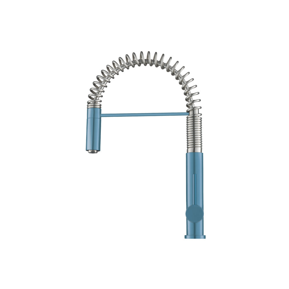 Flusso K.1230 Dixie - Semi-Professional Dual Spray Stainless Steel Kitchen Faucet With Pull Out