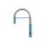 Flusso K.1230 Dixie - Semi-Professional Dual Spray Stainless Steel Kitchen Faucet With Pull Out