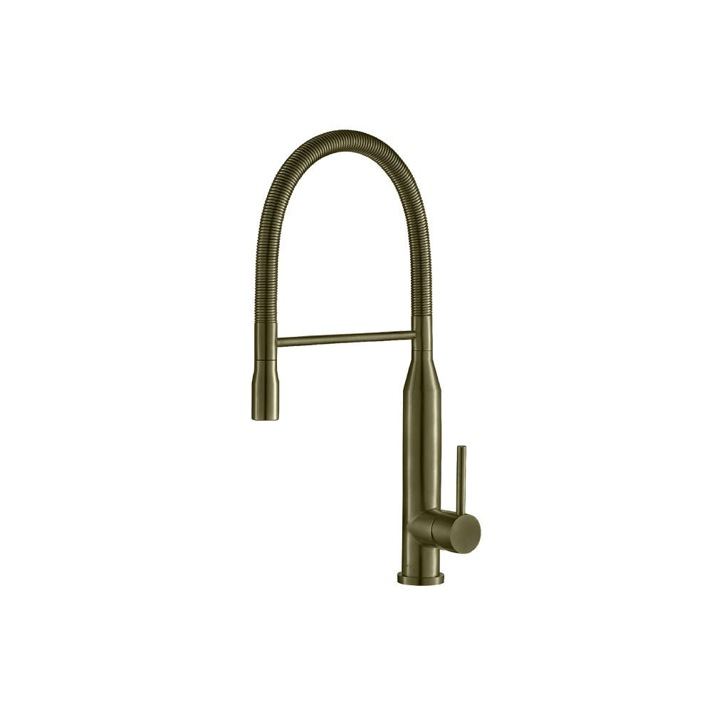 Flusso K.1260 Glatt - Semi-Professional Dual Spray Stainless Steel Kitchen Faucet With Pull Out - Parent
