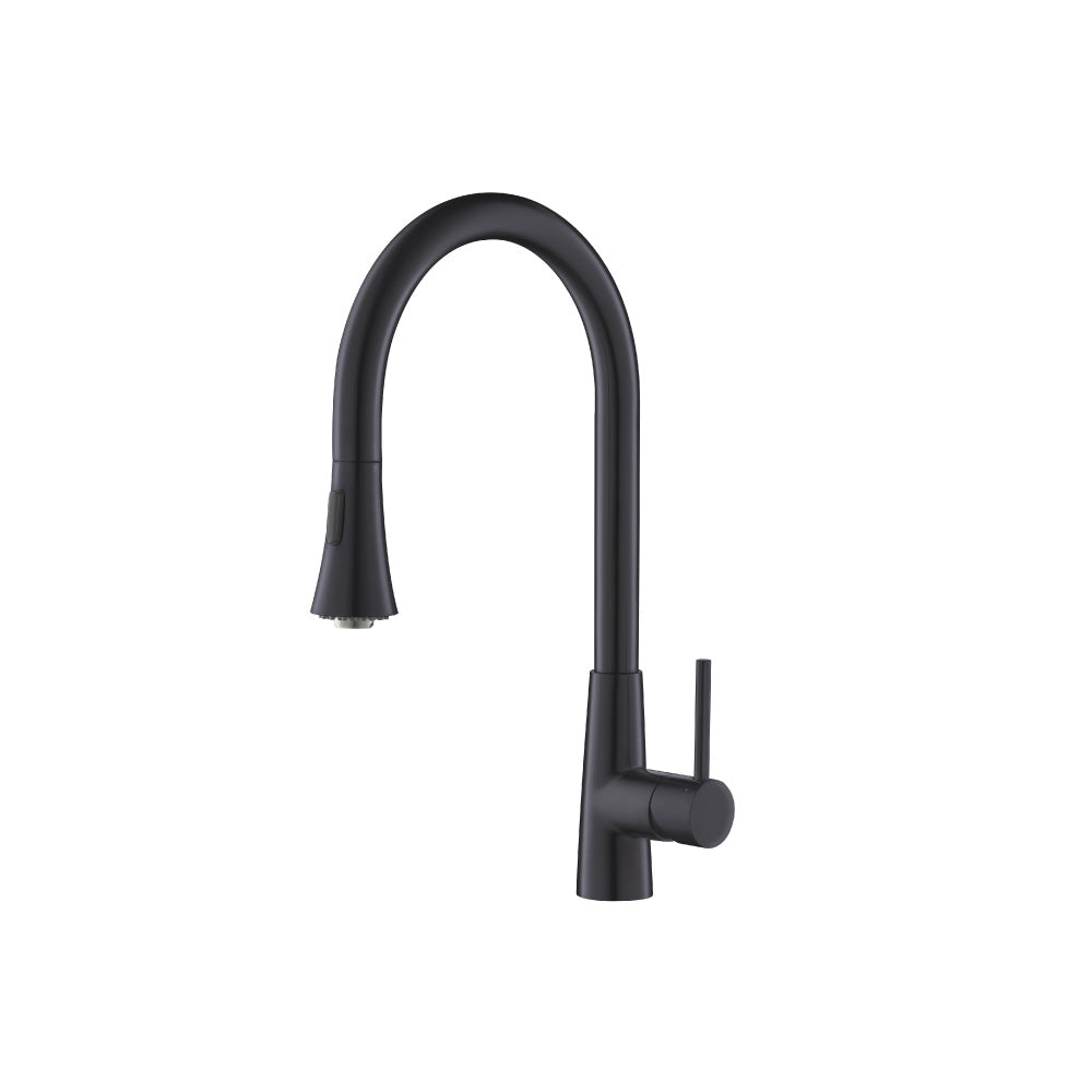 Flusso K.1290 Zest - Dual Spray Stainless Steel Kitchen Faucet With Pull Out