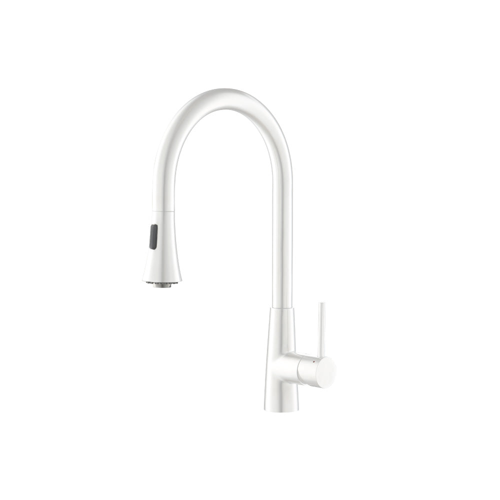 Flusso K.1290 Zest - Dual Spray Stainless Steel Kitchen Faucet With Pull Out
