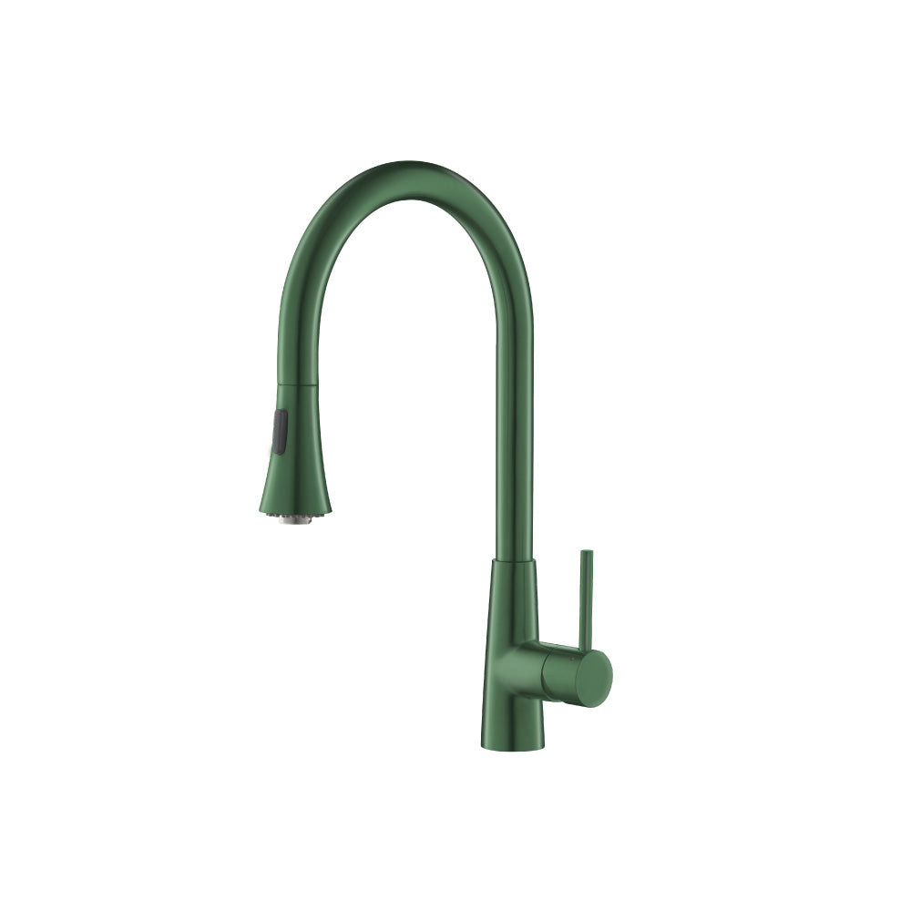 Flusso K.1290 Zest - Dual Spray Stainless Steel Kitchen Faucet With Pull Out