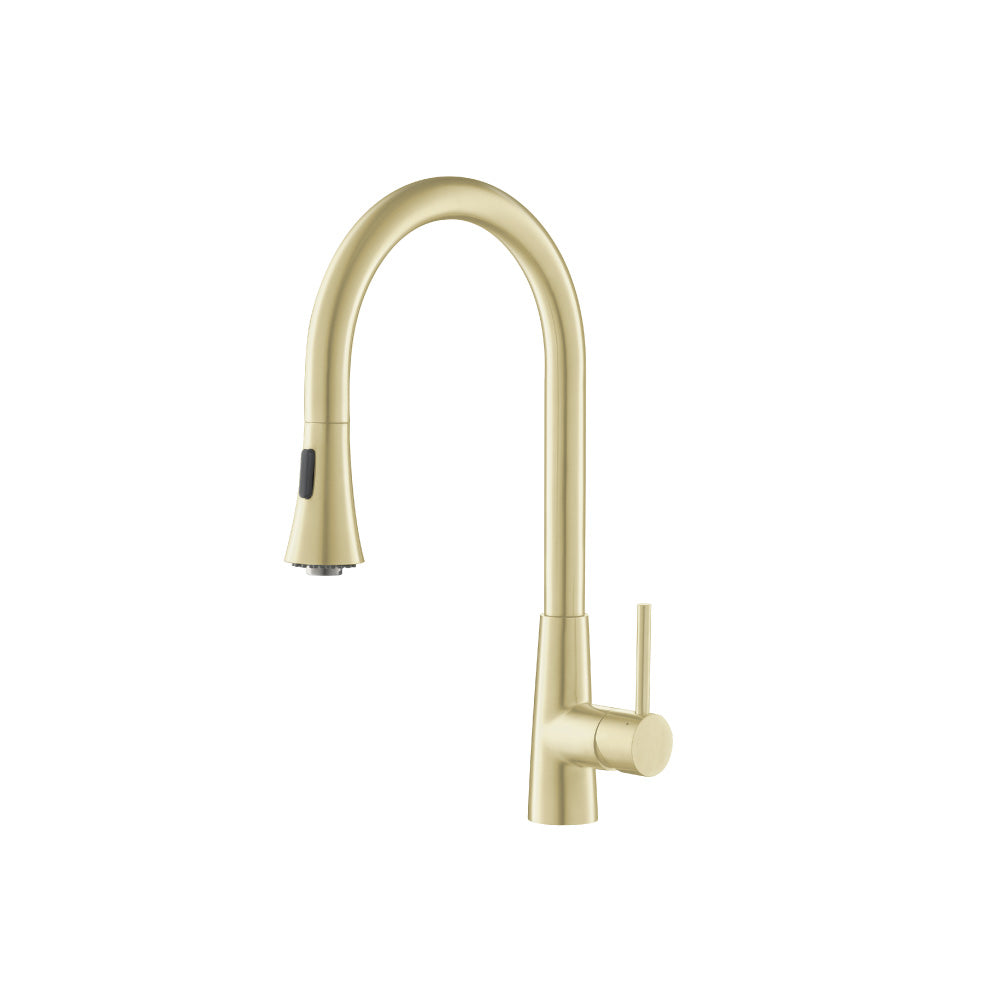Flusso K.1290 Zest - Dual Spray Stainless Steel Kitchen Faucet With Pull Out