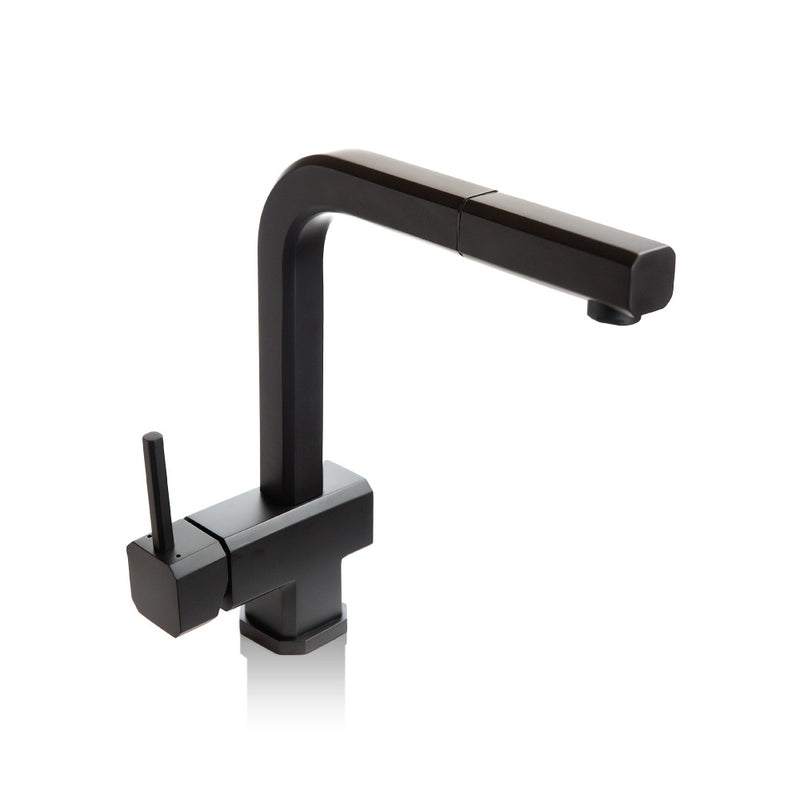 Flusso K.1300 Cito - Dual Spray Stainless Steel Kitchen Faucet With Pull Out