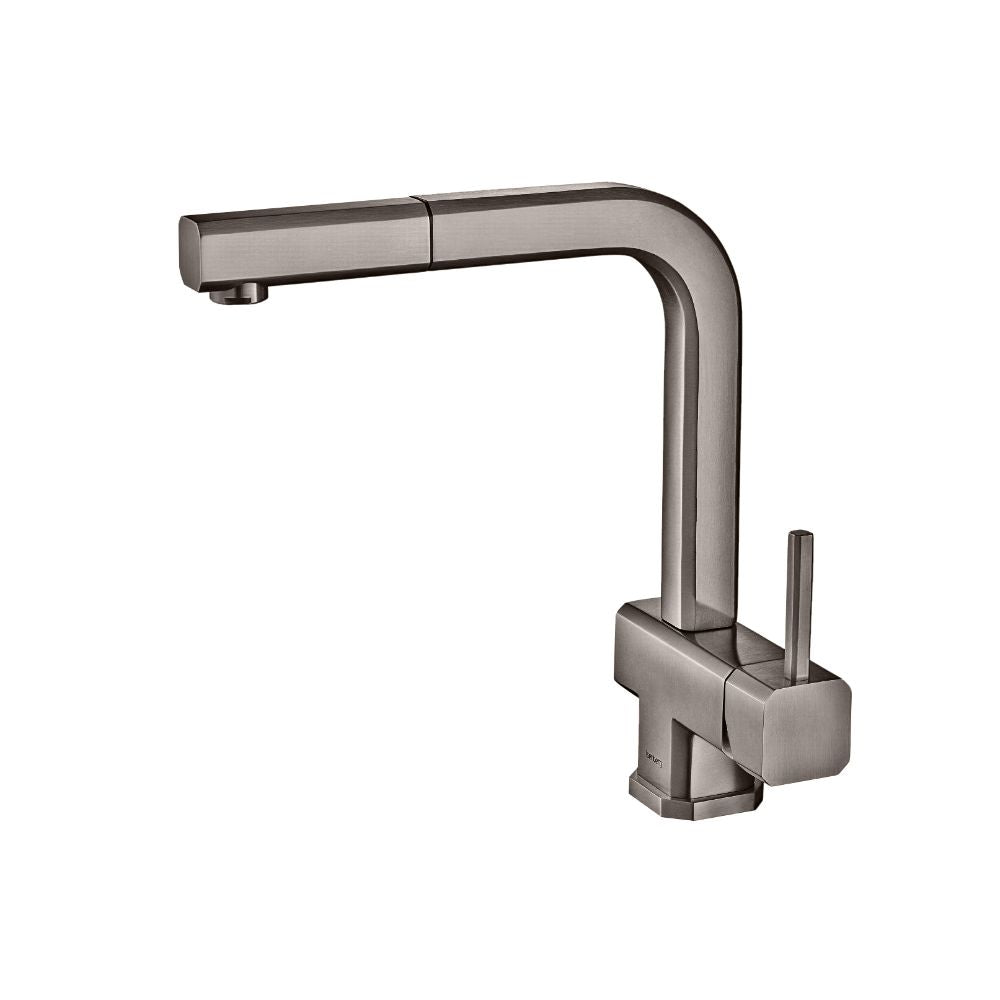 Flusso K.1300 Cito - Dual Spray Stainless Steel Kitchen Faucet With Pull Out