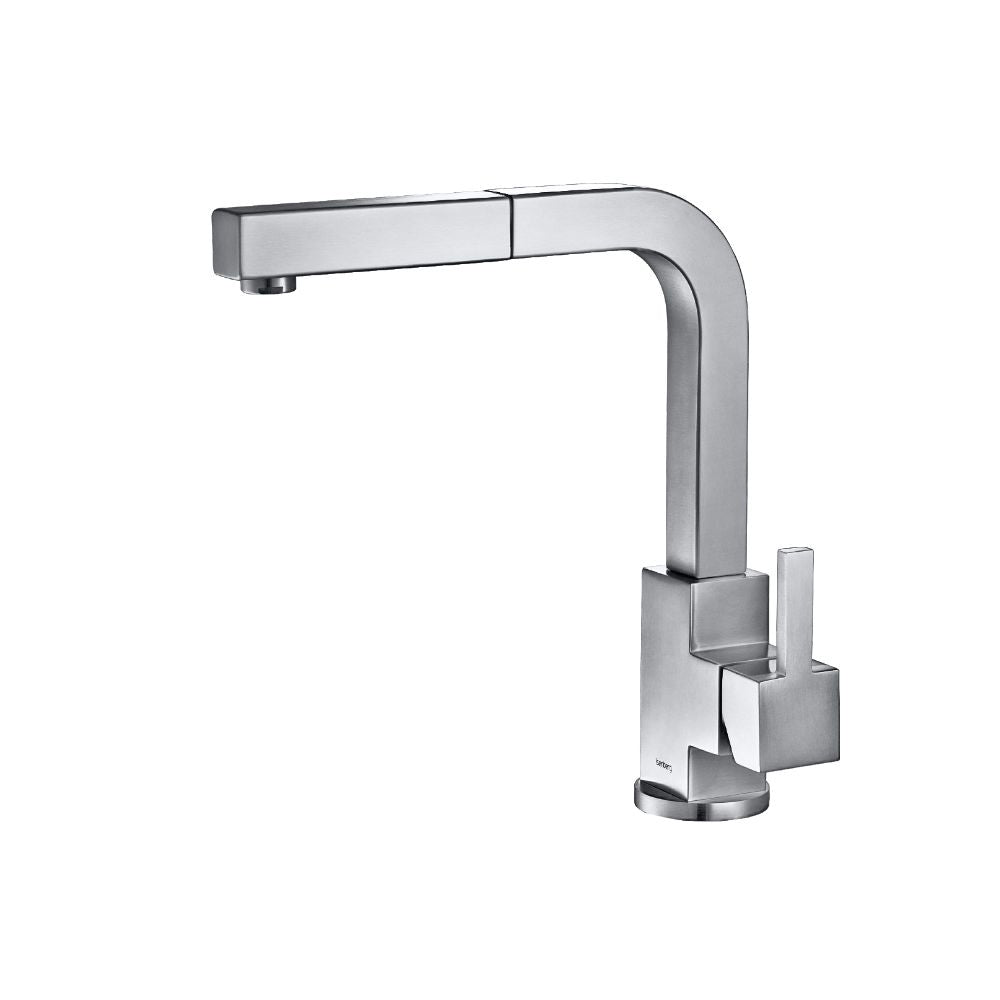 Flusso K.1330 Deus - Dual Spray Stainless Steel Kitchen Faucet With Pull Out
