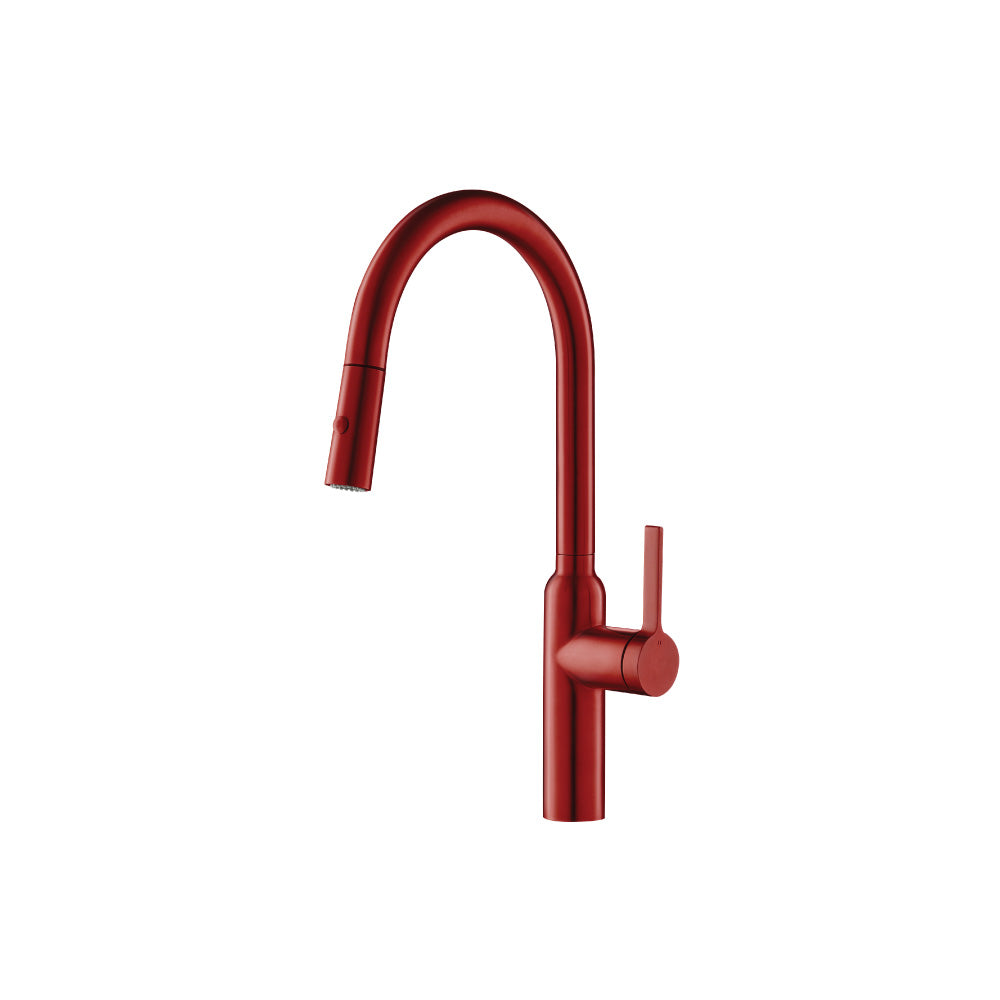 Flusso K.1360 Ziel - Dual Spray Stainless Steel Kitchen Faucet With Pull Out