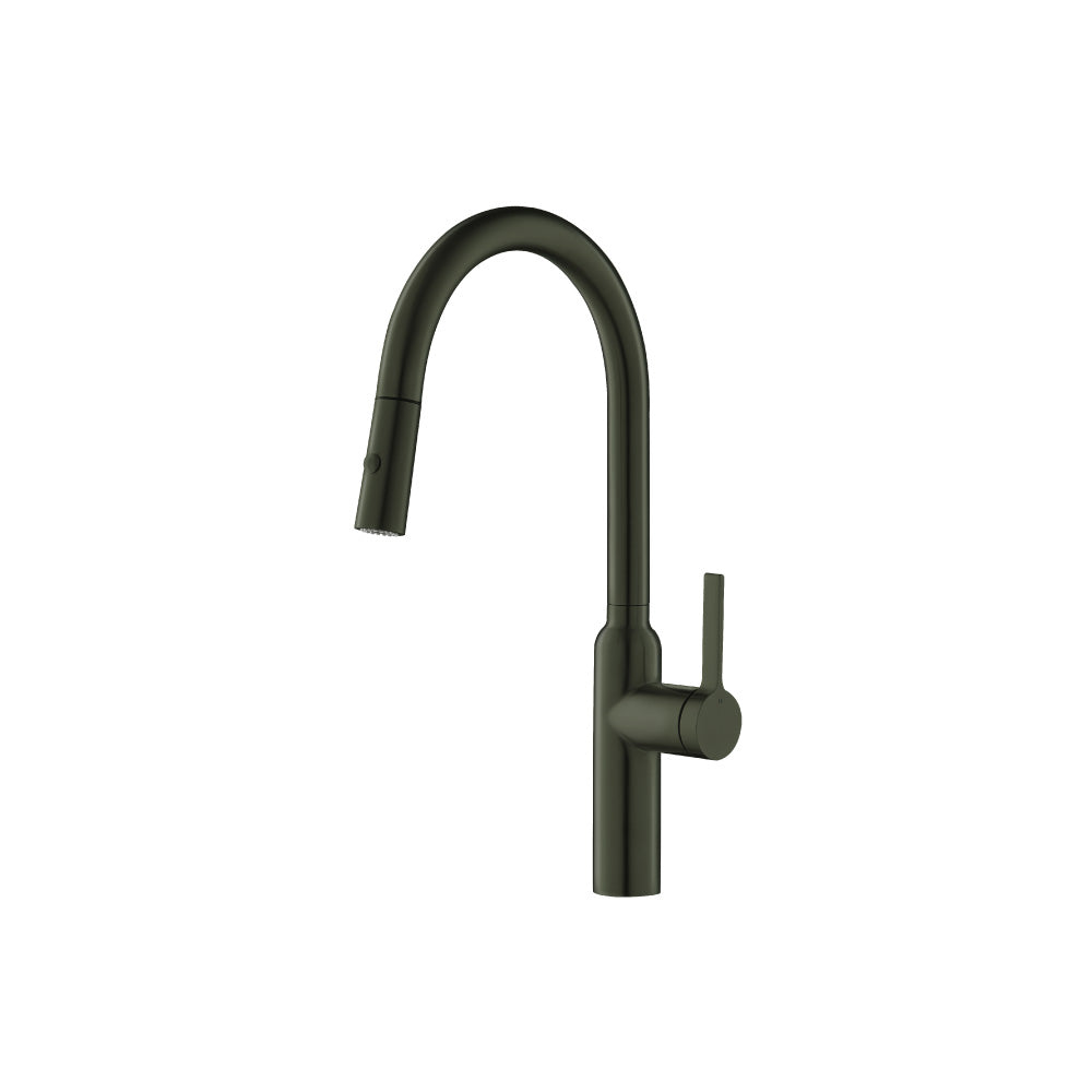Flusso K.1360 Ziel - Dual Spray Stainless Steel Kitchen Faucet With Pull Out