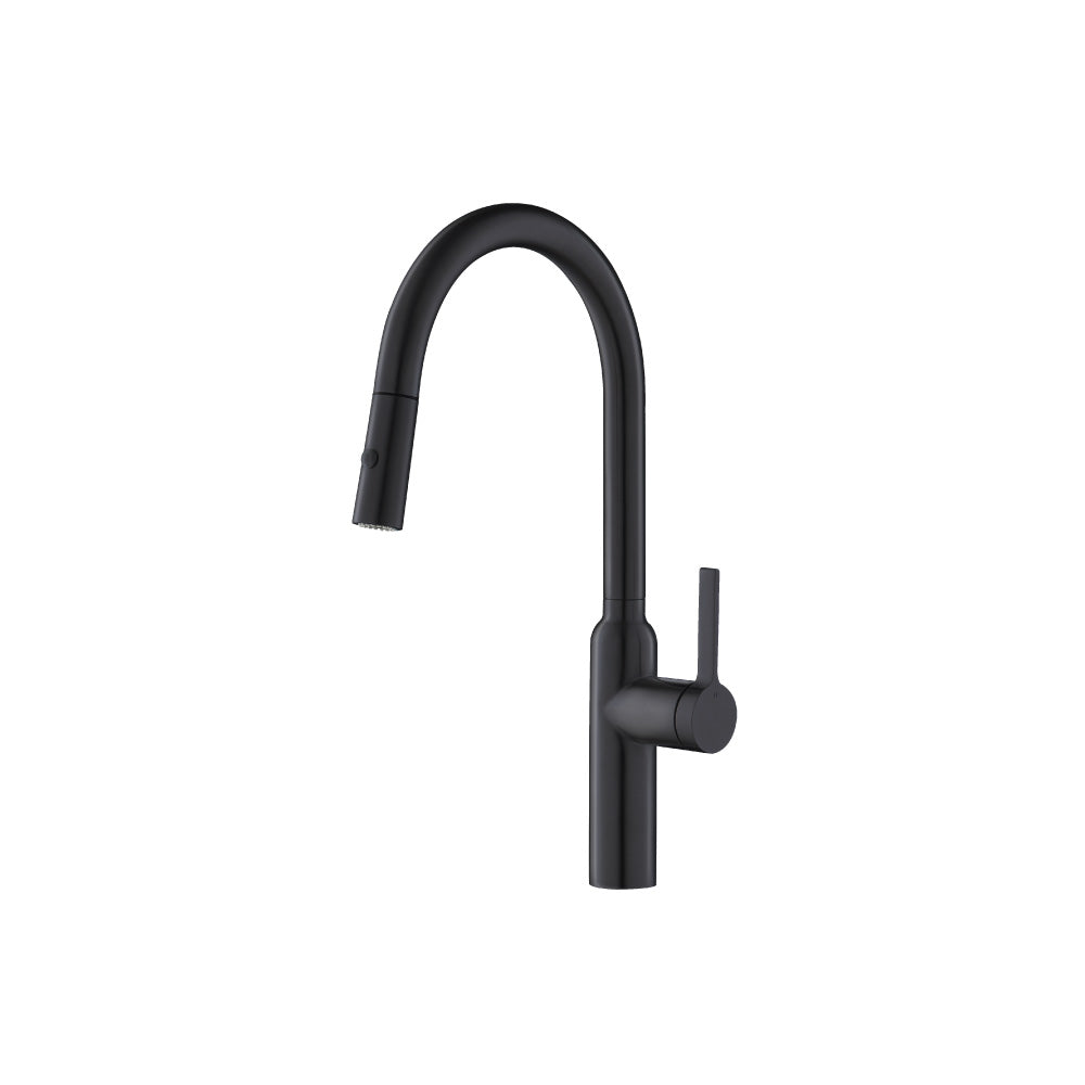 Flusso K.1360 Ziel - Dual Spray Stainless Steel Kitchen Faucet With Pull Out