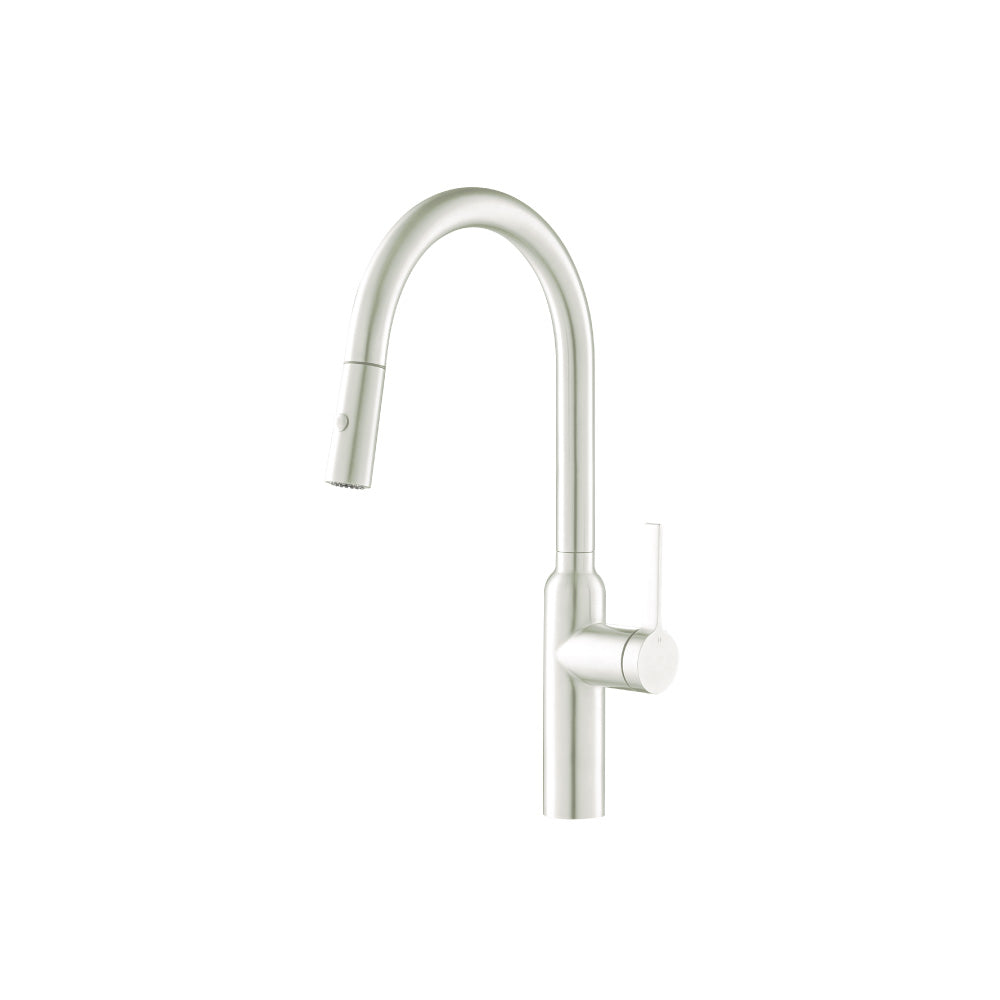 Flusso K.1360 Ziel - Dual Spray Stainless Steel Kitchen Faucet With Pull Out