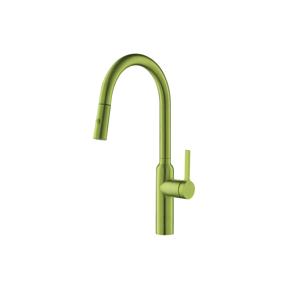 Flusso K.1360 Ziel - Dual Spray Stainless Steel Kitchen Faucet With Pull Out