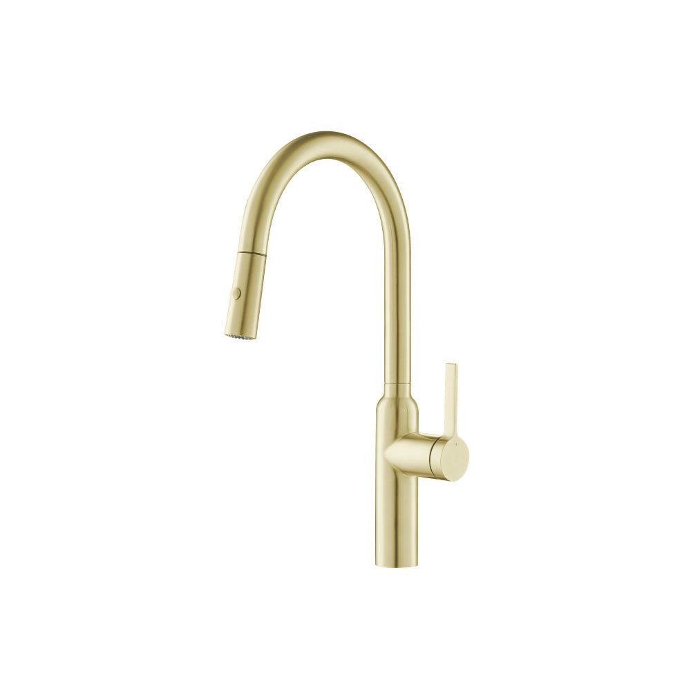 Flusso K.1360 Ziel - Dual Spray Stainless Steel Kitchen Faucet With Pull Out