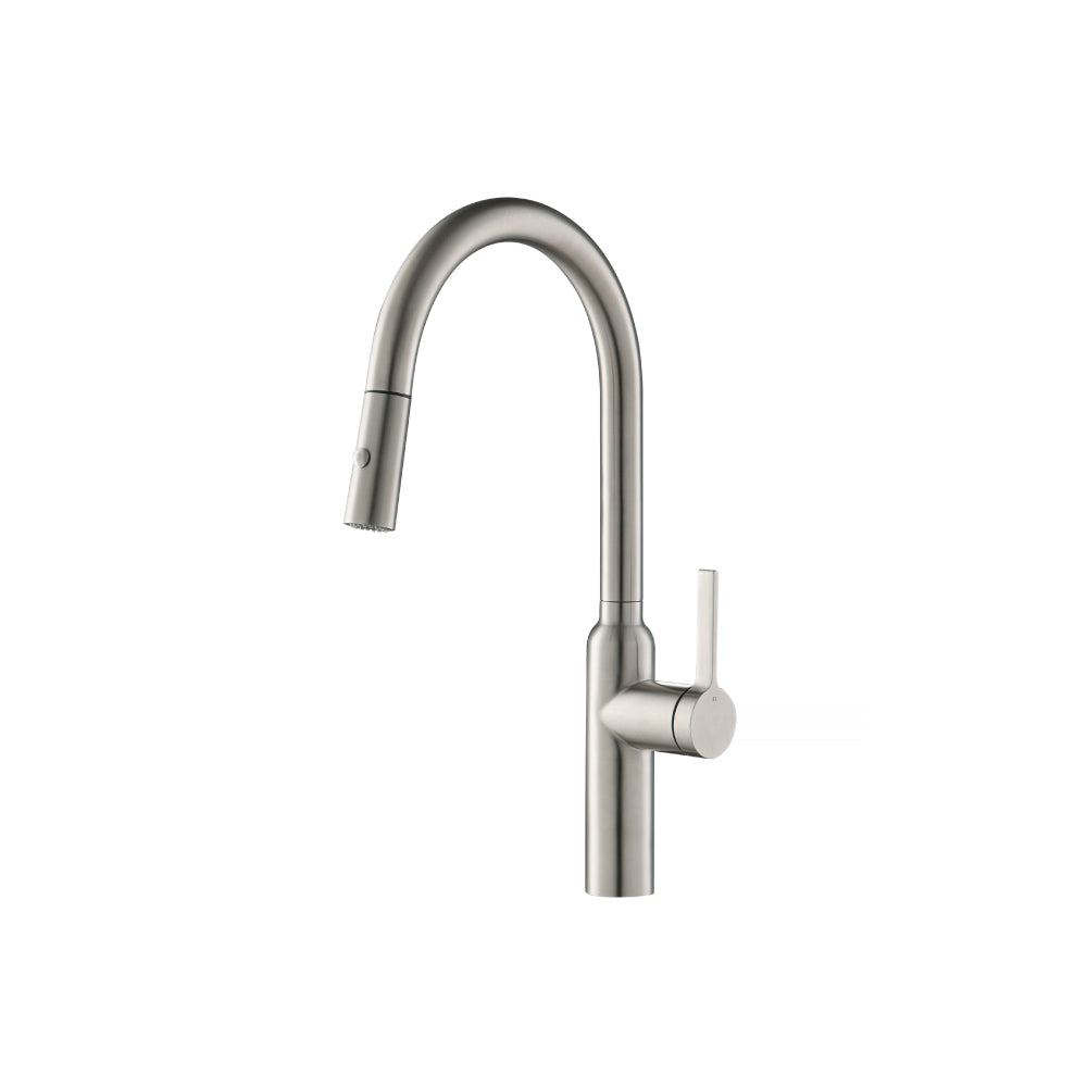 Flusso K.1360 Ziel - Dual Spray Stainless Steel Kitchen Faucet With Pull Out