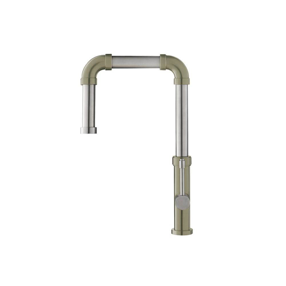 Flusso K.1500 Tanz - Stainless Steel Kitchen Faucet With Side Sprayer