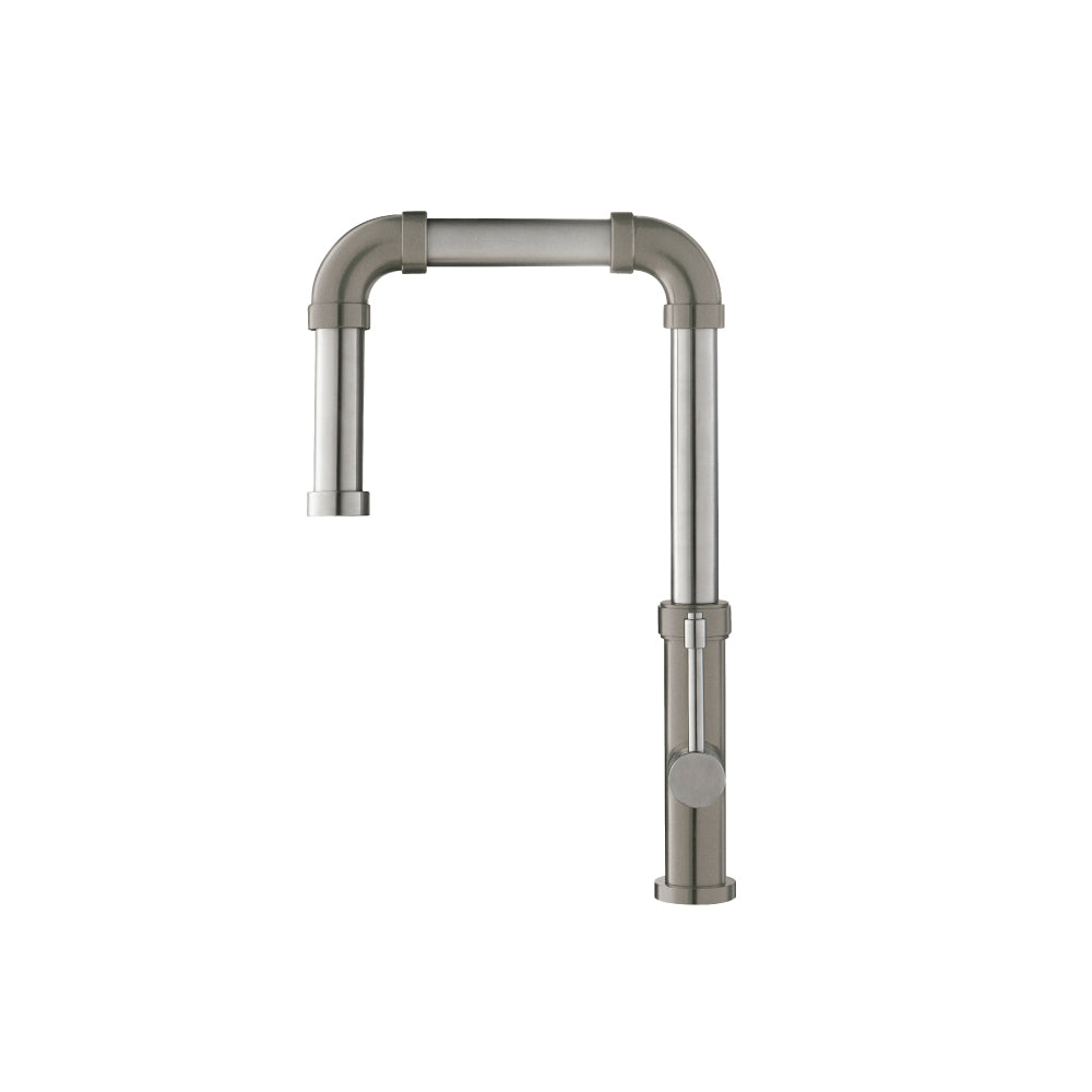 Flusso K.1500 Tanz - Stainless Steel Kitchen Faucet With Side Sprayer