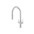 Flusso K.1800 Velox - Dual Spray Stainless Steel Two Handle Kitchen Faucet With Pull Out
