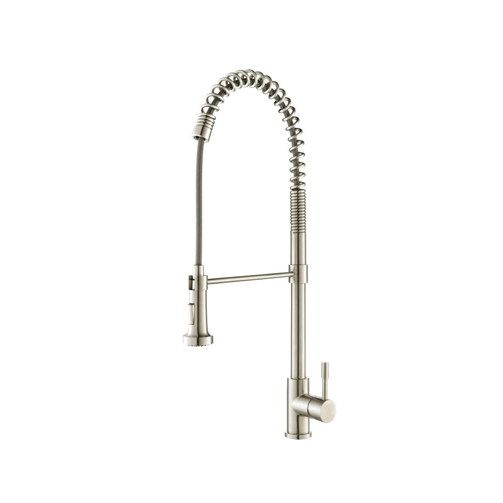 Flusso K.2000 Professio - S - Dual Spray Professional Stainless Steel Kitchen Faucet With Pull Out