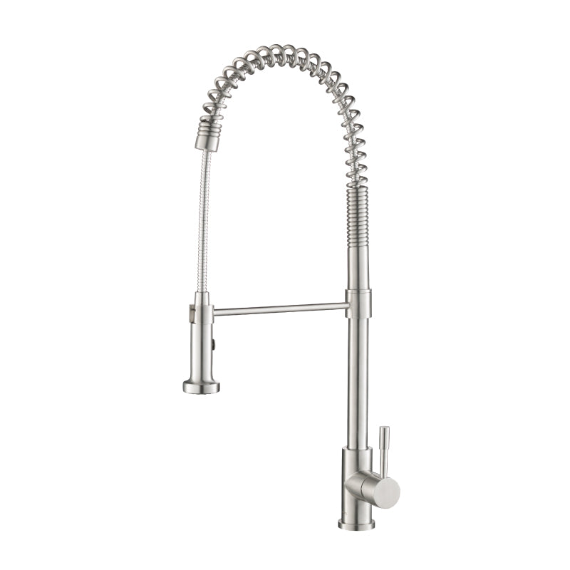 Flusso K.2000 Professio - S - Dual Spray Professional Stainless Steel Kitchen Faucet With Pull Out