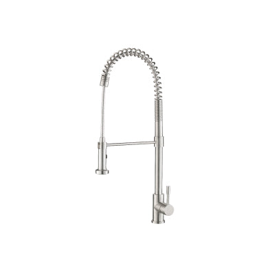 Flusso K.2000 Professio - S - Dual Spray Professional Stainless Steel Kitchen Faucet With Pull Out