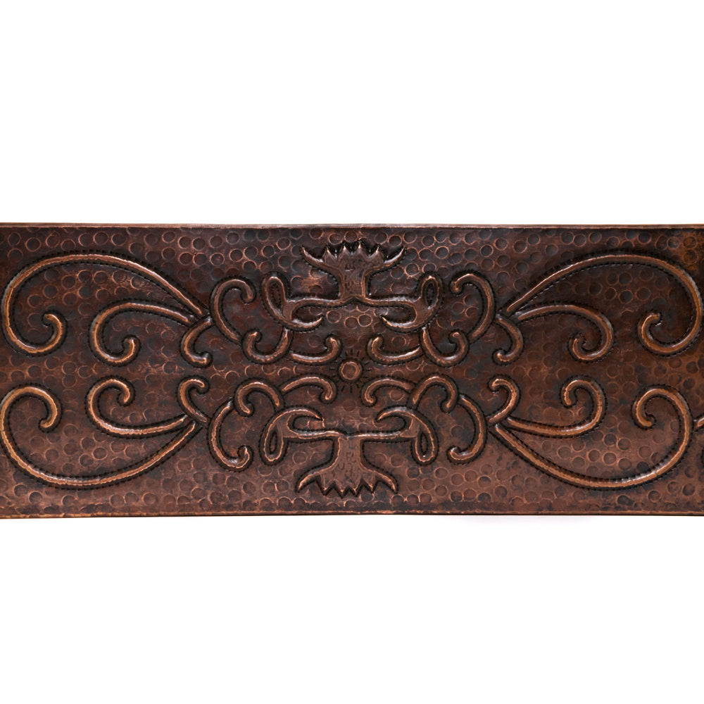 Premier 33" Copper Undermount Apron Kitchen Sink/Scroll KA50DB33229S