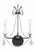 Crystorama KAR-90902-CL-MWP Karrington 2 Light Wall Mount