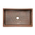 Premier 35" Copper Kitchen Apron Sink KASDB35229
