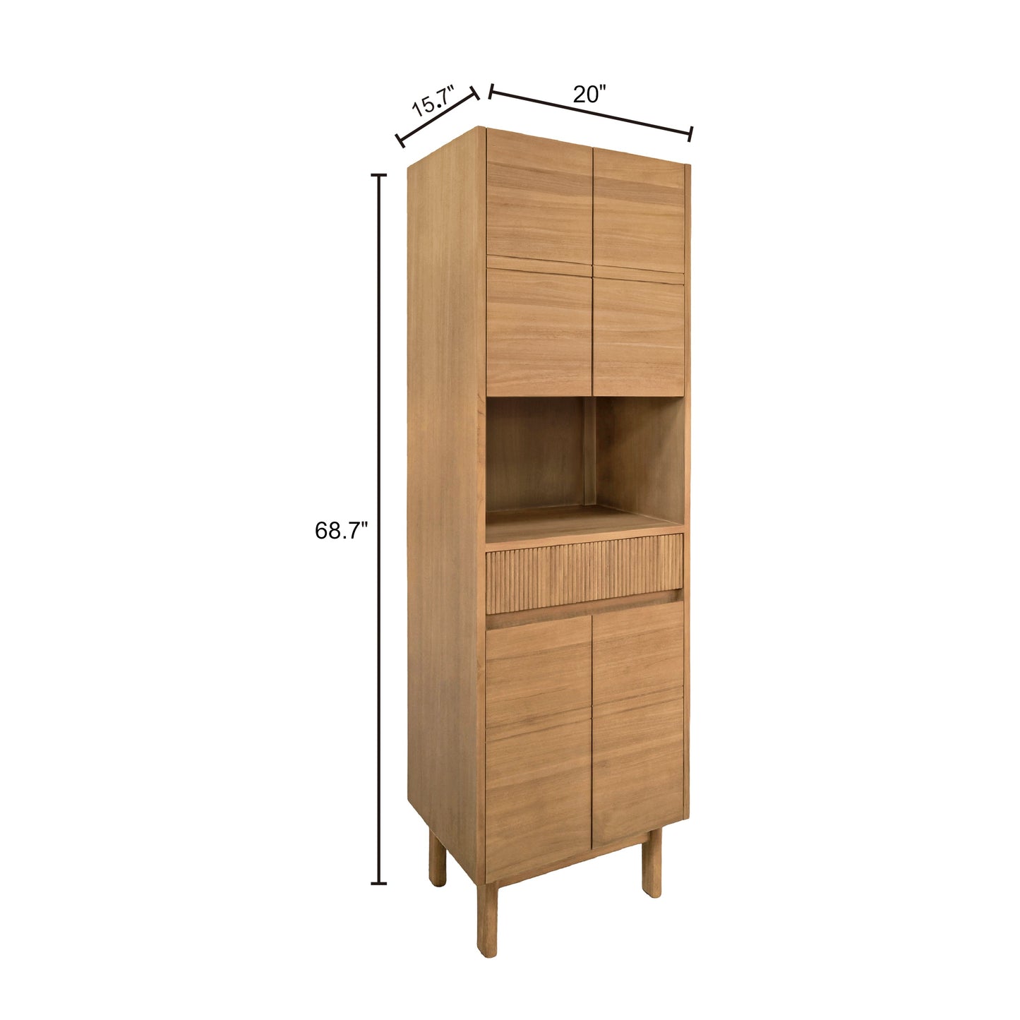 Avanity KAYLA-LT20-NT Kayla 20 In. Bathroom Linen Cabinet In Natural Teak