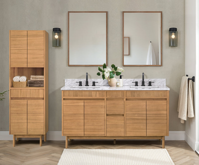Avanity KAYLA-LT20-NT Kayla 20 In. Bathroom Linen Cabinet In Natural Teak