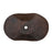 Thompson Traders KBC Limited Editions Bath Karma Wavy Oval Handcrafted Copper Black Copper