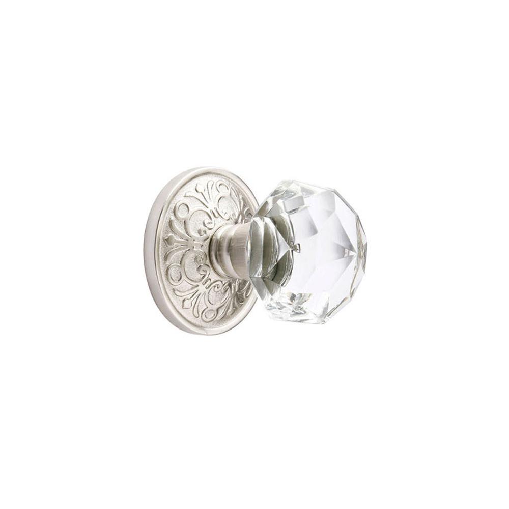 Emtek 8206CK Privacy , Lancaster Rosette , Diamond Crystal Knob - Parent
