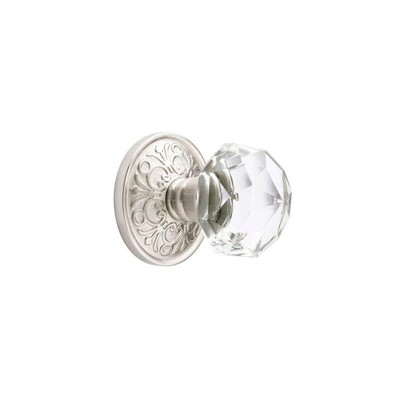 Emtek 8206CK Privacy , Lancaster Rosette , Diamond Crystal Knob - Parent