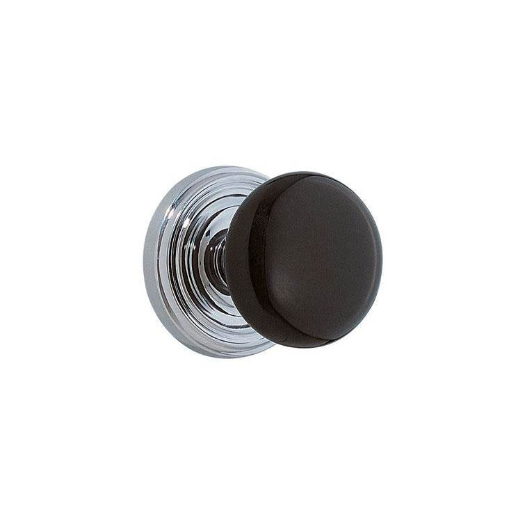 Emtek 8050EB Dummy , Regular Rosette , Ebony Knob - Parent