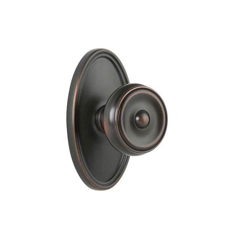 Emtek C8120W Concealed , Passage , Oval Rosette , Waverly Knob - Parent