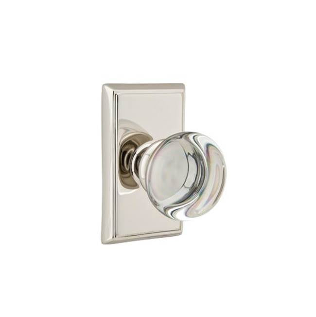 Emtek 8221PC Privacy , Rectangular Rosette , Providence Crystal Knob - Parent