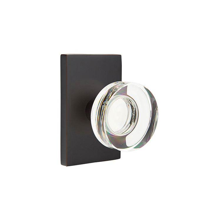 Emtek 5057MDC Dummy , Modern Rosette , Modern Disc Crystal Knob - Parent