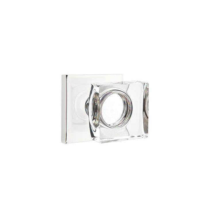 Emtek 5050MSC Dummy , Square Rosette , Modern Square Crystal Knob - Parent