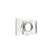 Emtek 5051MSC Dummy , Neos Rosette , Modern Square Crystal Knob - Parent